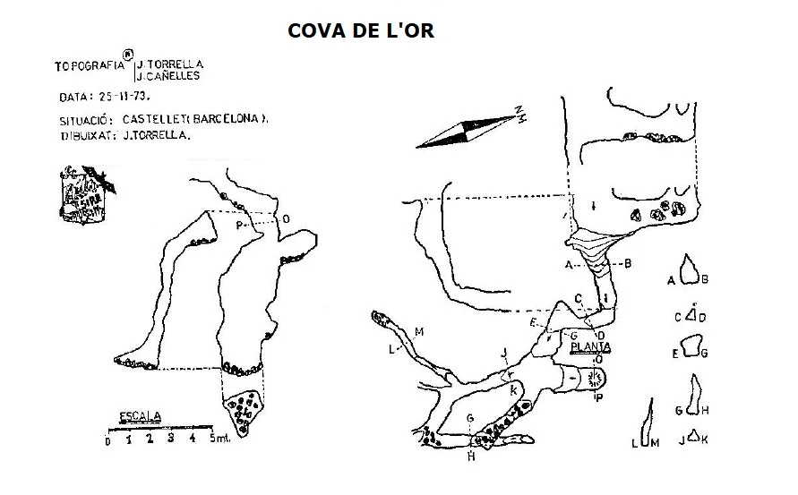 Topographie de OR, COVA DE L' (2 sur 2)