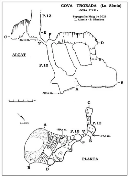 Topografía de TROBADA, COVA (2 de 3)