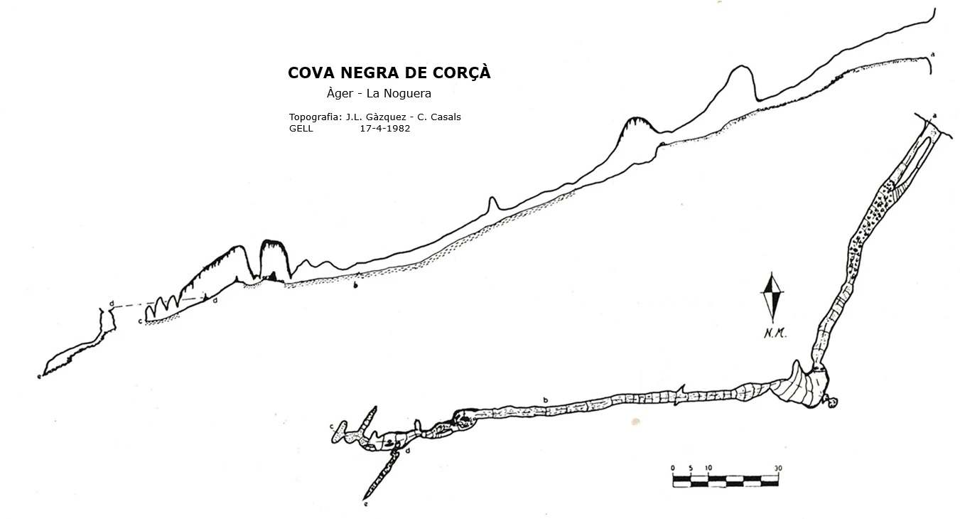 Topografia de NEGRA DE CORÇÀ, COVA (1 de 2)