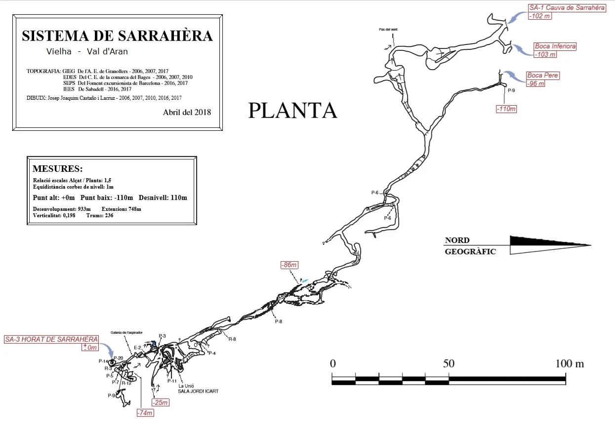 Topografía de SARRAHÈRA, SISTEMA DE (1 de 1)