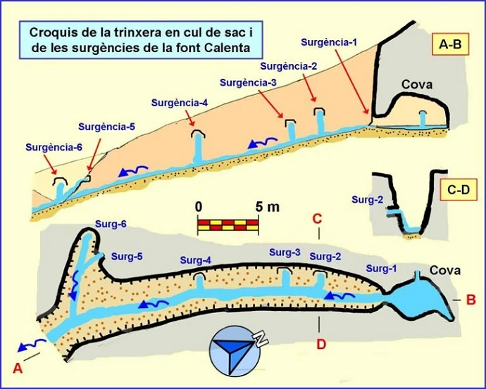 Topographie de FONT CALENTA, COVA DE LA (1 sur 1)