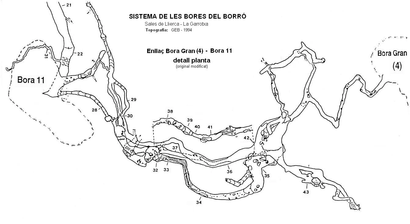 Topografia de BORRÓ, SISTEMA DE LES BORES DEL (3 de 3)