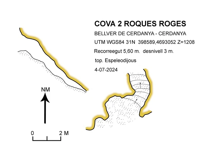 Topografia de ROQUES ROGES, COVA Nº2 DE (1 de 1)