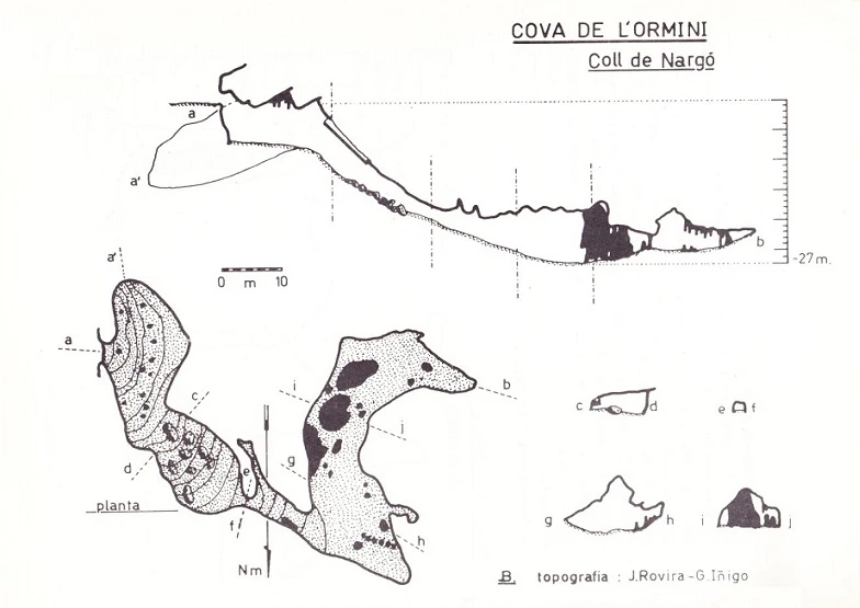 Topografia de ORMINI, COVA DE L' (2 de 2)