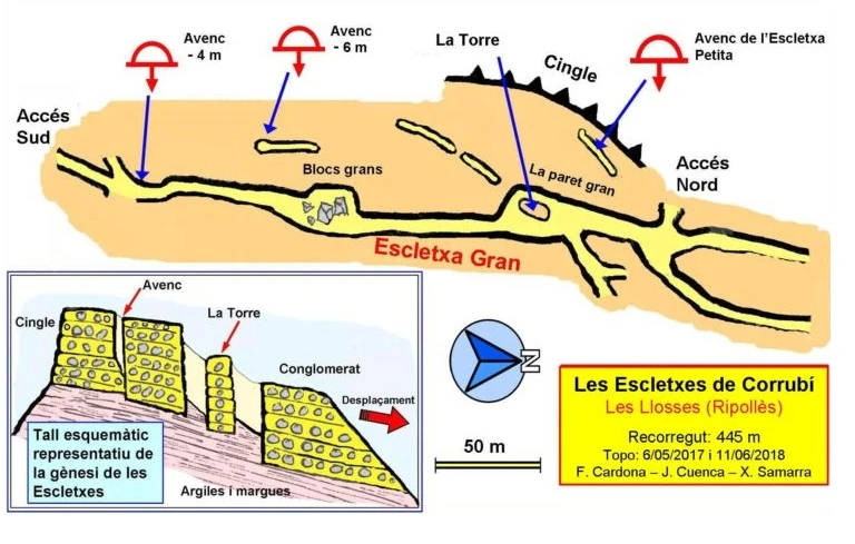 Topografia de CORRUBÍ, ESCLETXA GRAN DE (1 de 1)