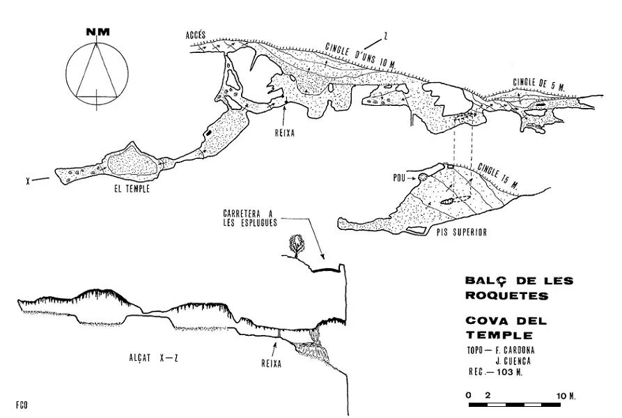 Topographie de TEMPLE, COVA DEL (1 sur 3)