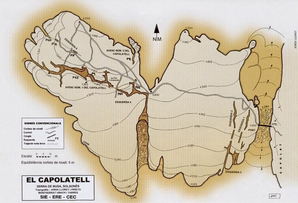 Topographie de CAPOLATELL, AVENC Nº 1 DEL (1 sur 1)