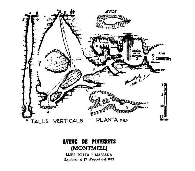 Topographie de PINYERETS, AVENC DELS (1 sur 1)