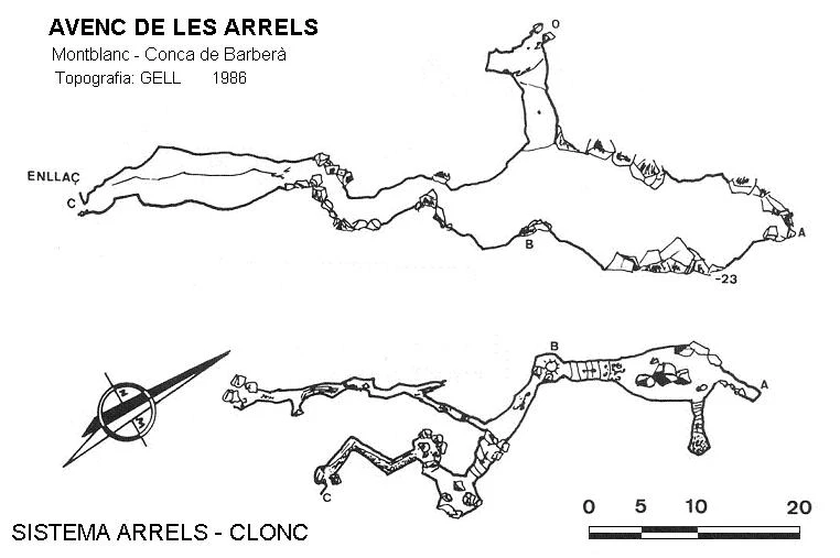 Topographie de ARRELS-CLONC, SISTEMA (1 sur 6)