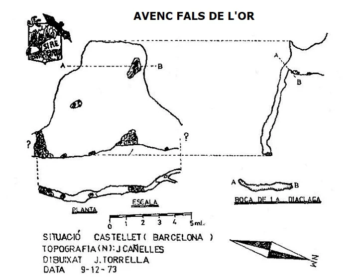 Topografía de OR, AVENC FALS DE L' (1 de 1)