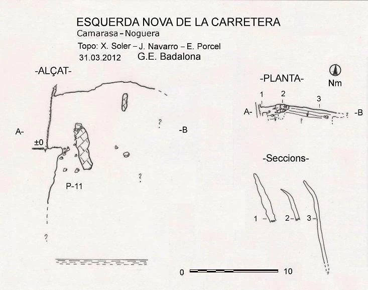 Topografía de CARRETERA, ESQUERDA NOVA DE LA (1 de 1)