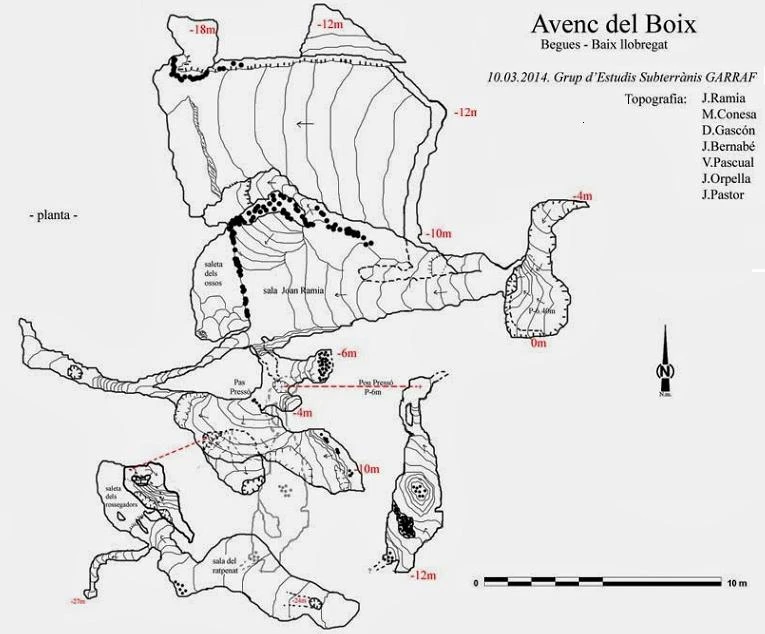 Topographie de BOIX,  AVENC DEL (1 sur 2)