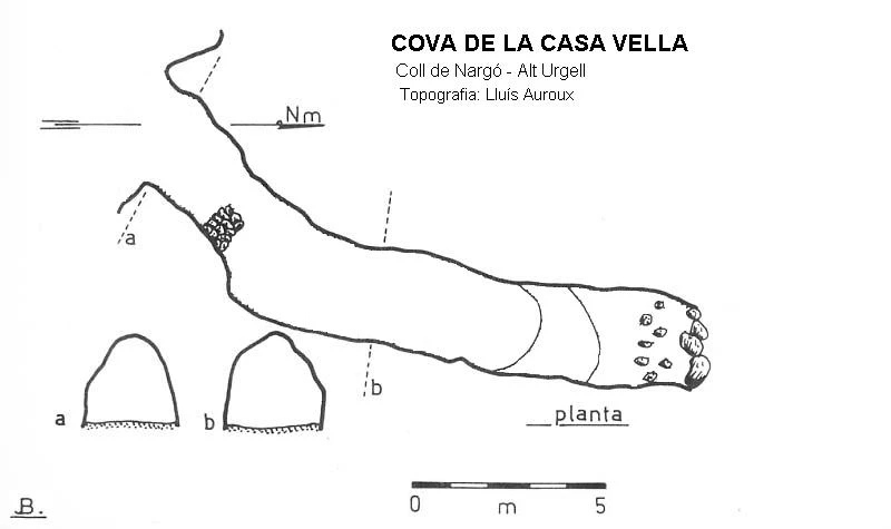 Topographie de CASA VELLA, COVA DE LA (1 sur 1)