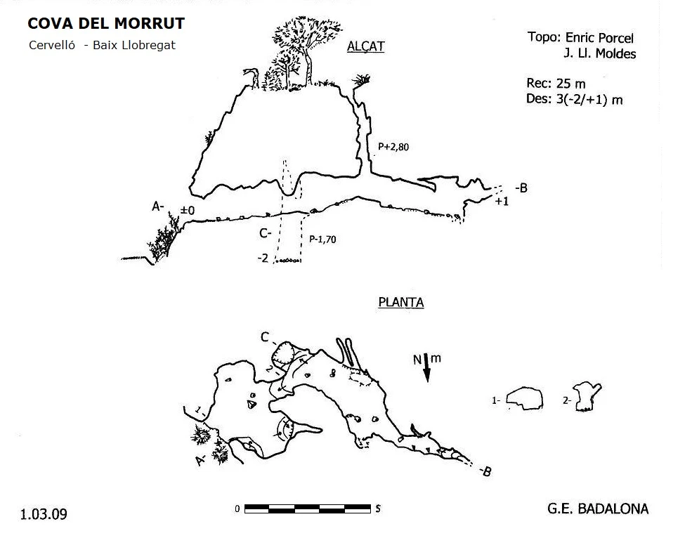 Topographie de MORRUT,  COVA DEL (1 sur 1)
