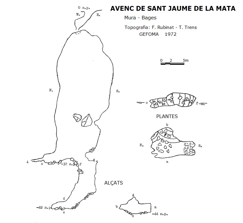 Topografia de SANT JAUME DE LA MATA, AVENC DE (2 de 4)