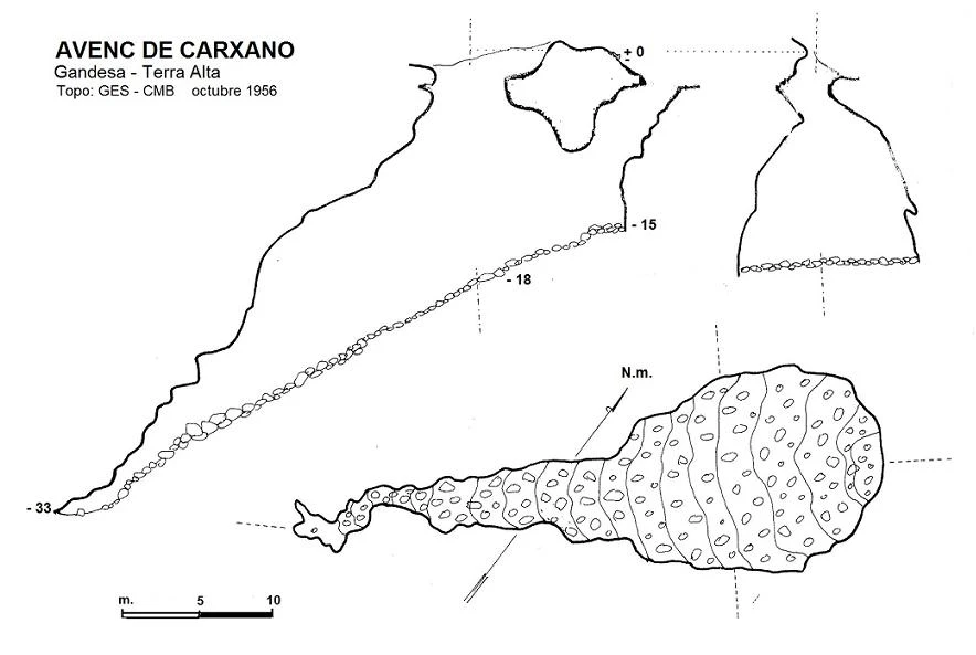 Topografía de CARXANO, AVENC DE (1 de 1)