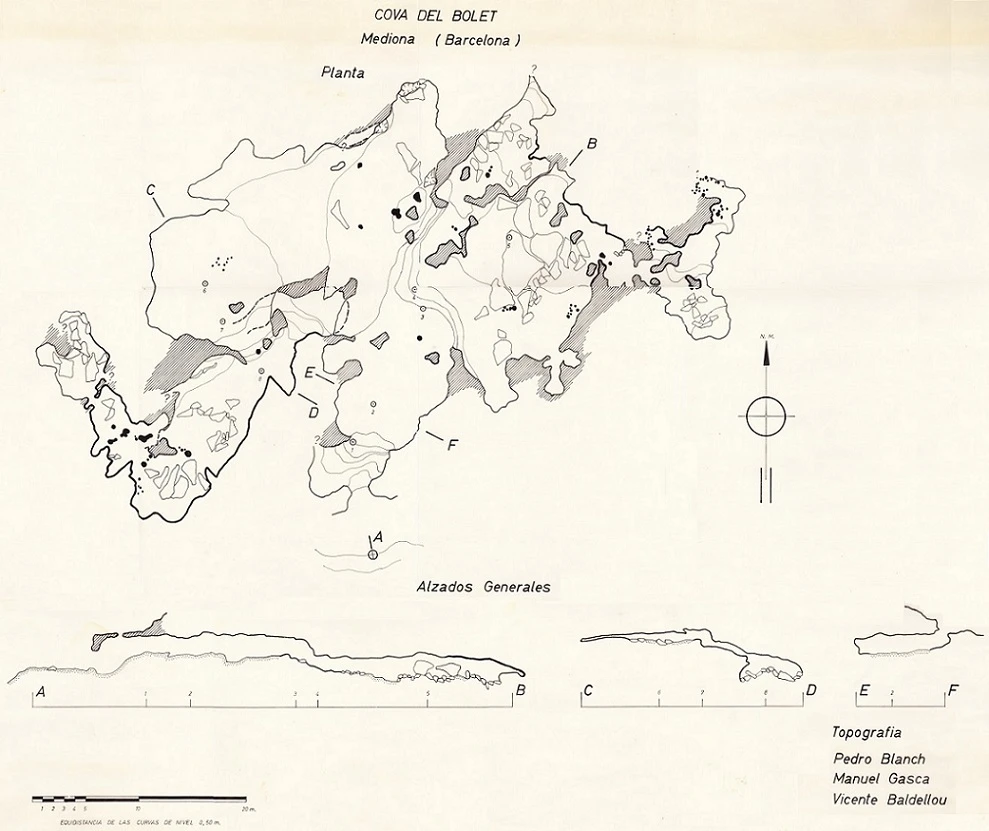 Topographie de BOLET, COVA DEL (3 sur 3)
