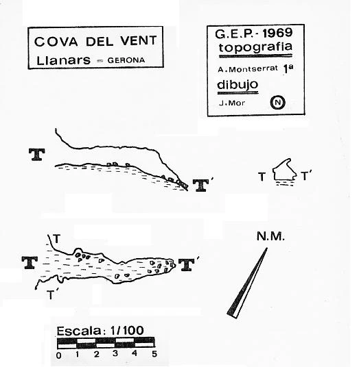 Topographie de VENT, COVA DEL (1 sur 1)