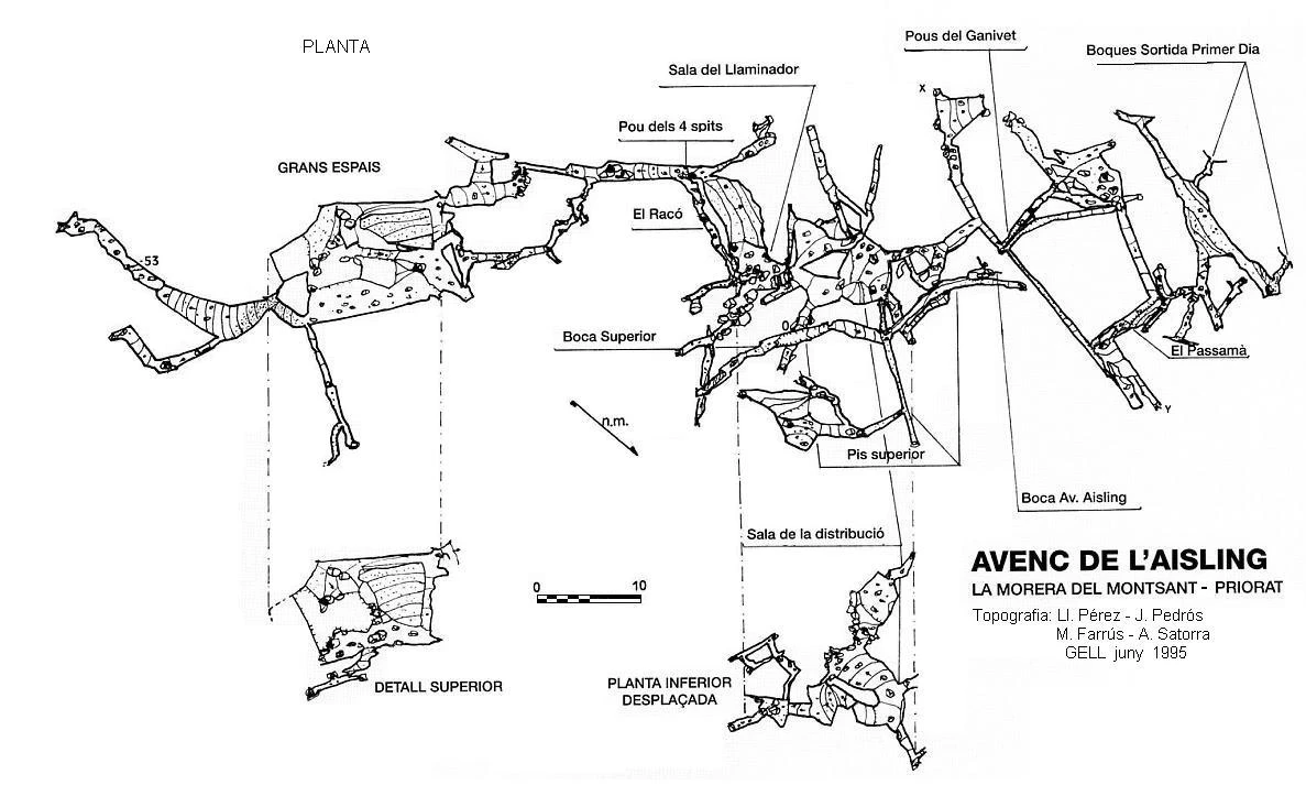 Topografía de AISLING, AVENC DE L' (1 de 3)