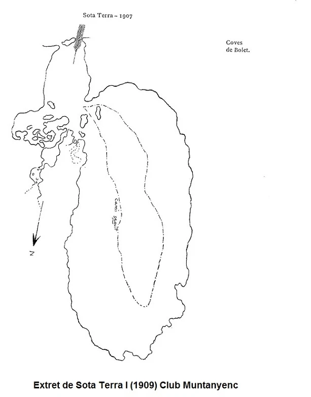 Topographie de BOLET, COVA DEL (2 sur 3)