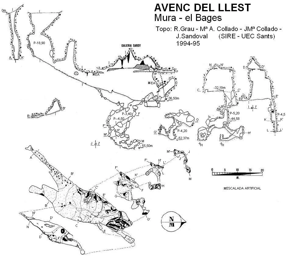 Topografia de LLEST, AVENC DEL (1 de 1)