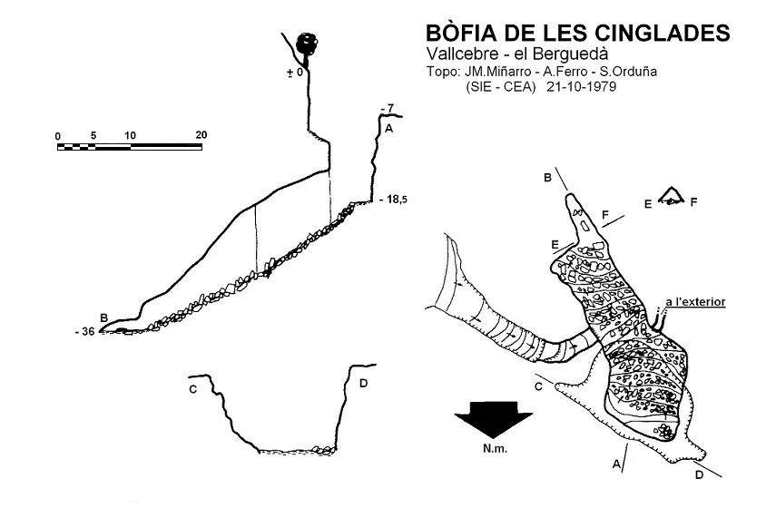 Topografía de CINGLADES, BÒFIA DE LES (1 de 1)