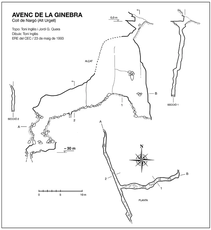 Topographie de GINEBRA, AVENC DE LA (1 sur 1)
