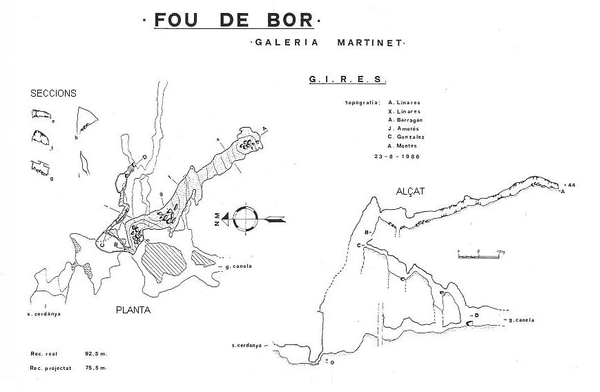 Topografia de FOU DE BOR, COVA DE LA (2 de 7)