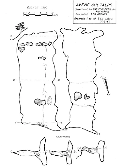 Topografia de TALPS, AVENC DELS (1 de 1)