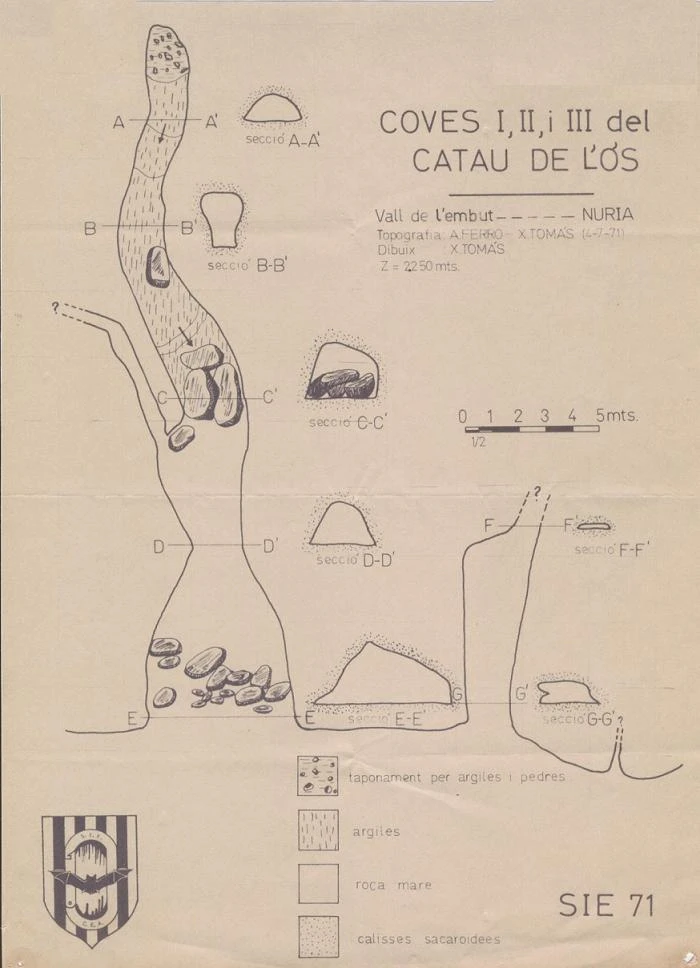 Topografia de CATAU DE L'ÓS, COVES DEL (1 de 1)