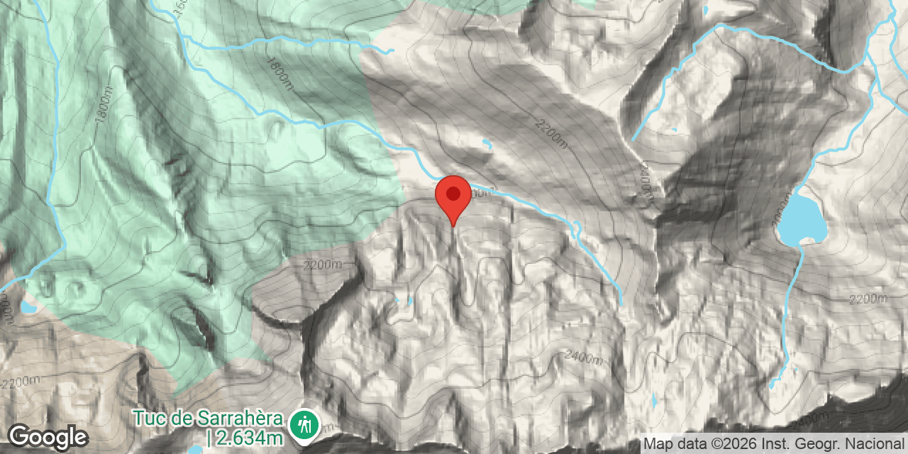 Mapa de situación de SARRAHÈRA, CIGALÈRA DETH