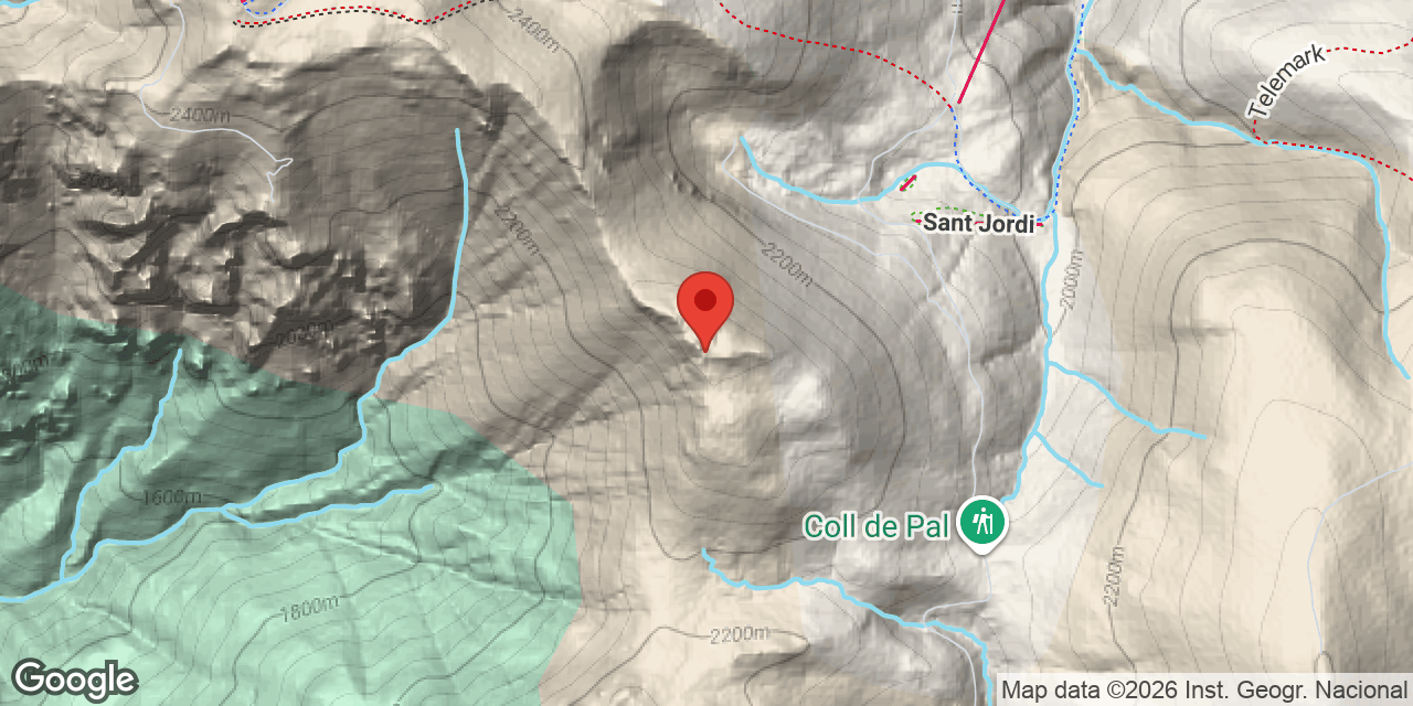 Mapa de situación de COLL DE PAL,  AVENC DE