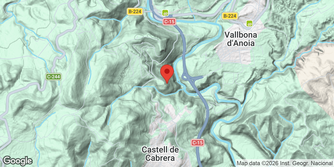 Location map of CASTELL DE CABRERA, ESQUERDA C DEL