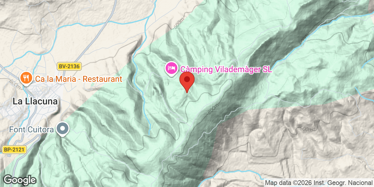 Mapa de situación de GARSES, AVENC DE LES