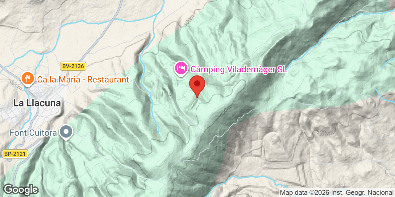 Location map of ROCA DEL FRARE, ESQUERDA DE LA