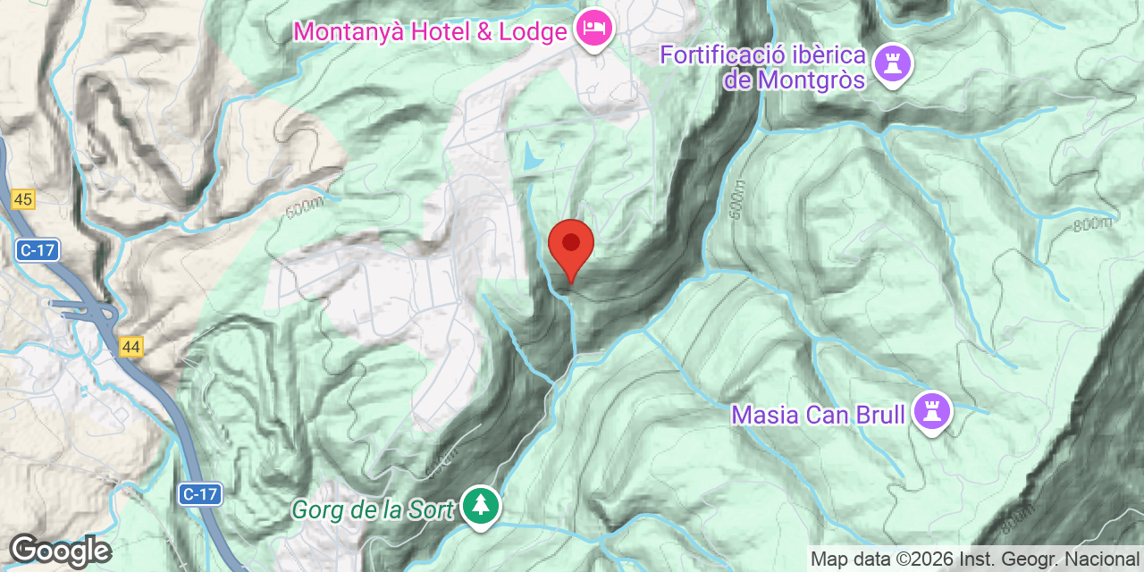 Mapa de situación de AFRAU, COVA I DE L'