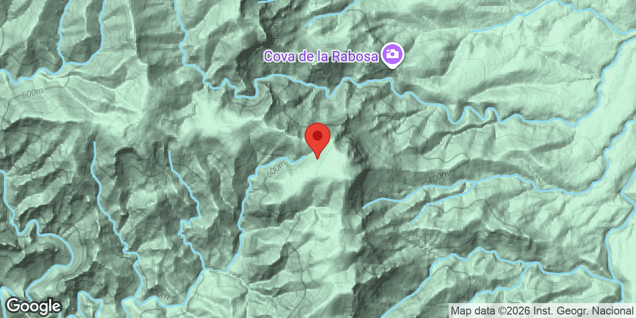 Location map of CAMÍ DE XÀQUERA, AVENC DEL
