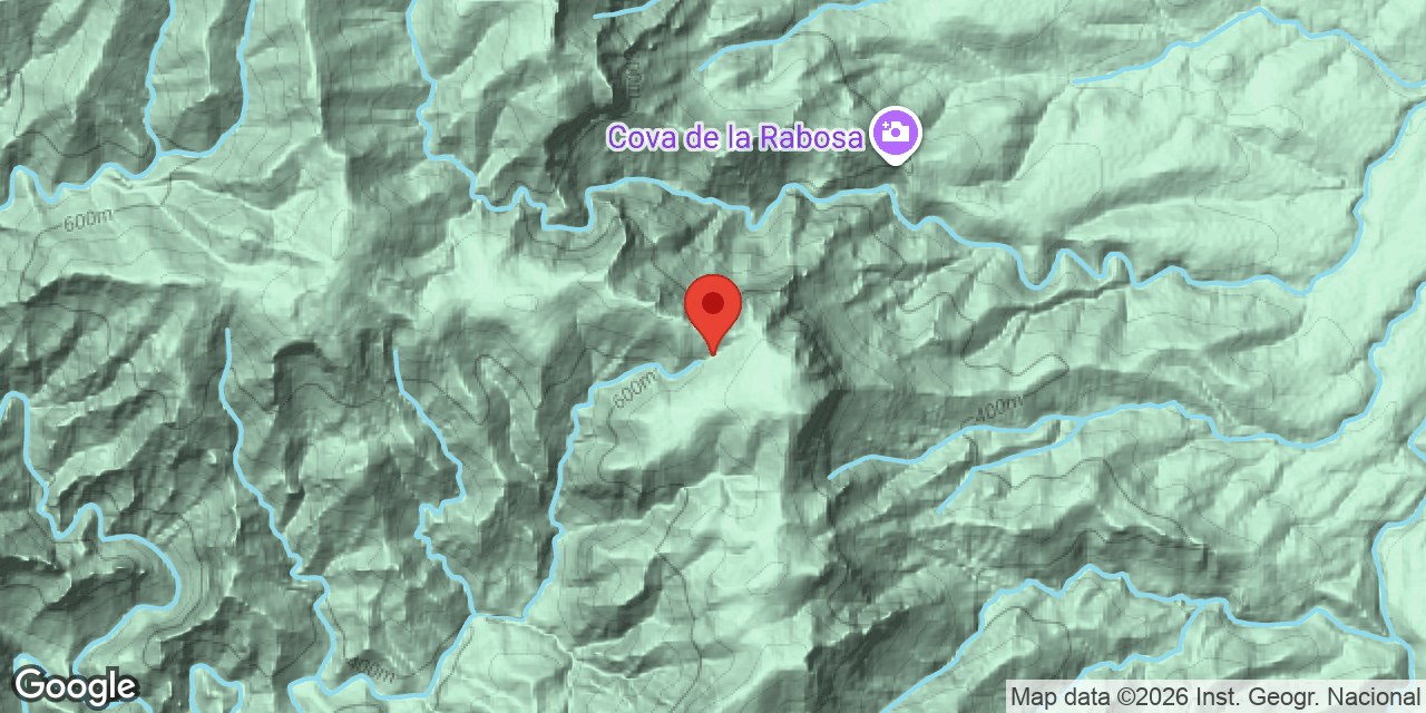 Mapa de situació de CIM DE L'OBAGA DEL POLLO, COVA-AVENC DEL