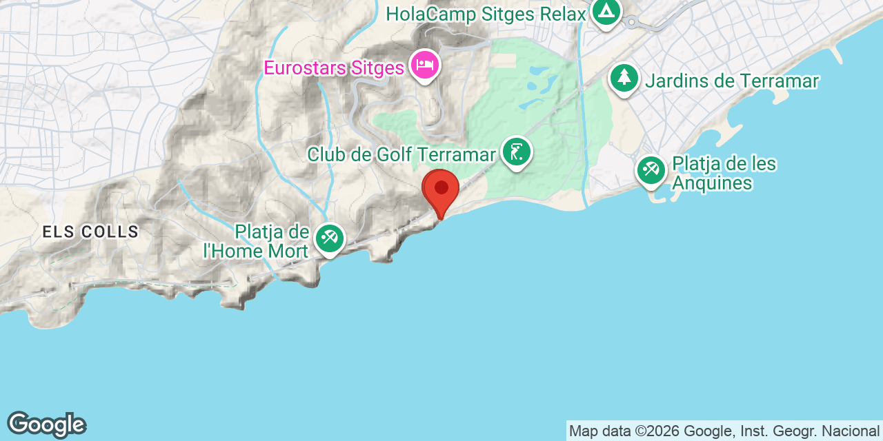 Location map of SITGES, COVES DE