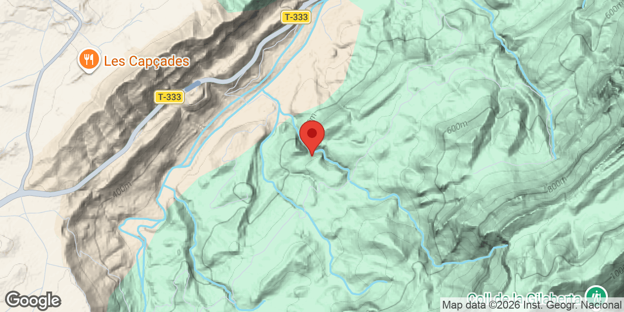 Location map of CONILL, COVA DEL