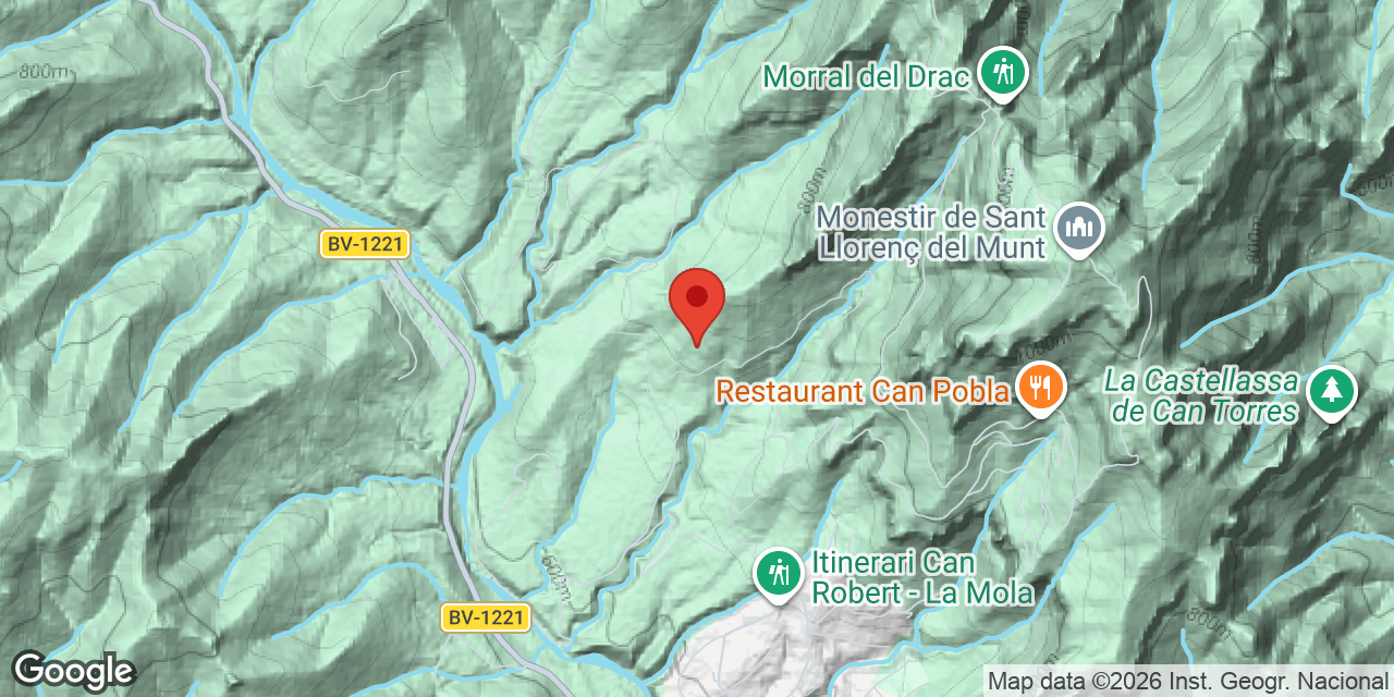 Mapa de situació de CAN GARRIGOSA, AVENC DE