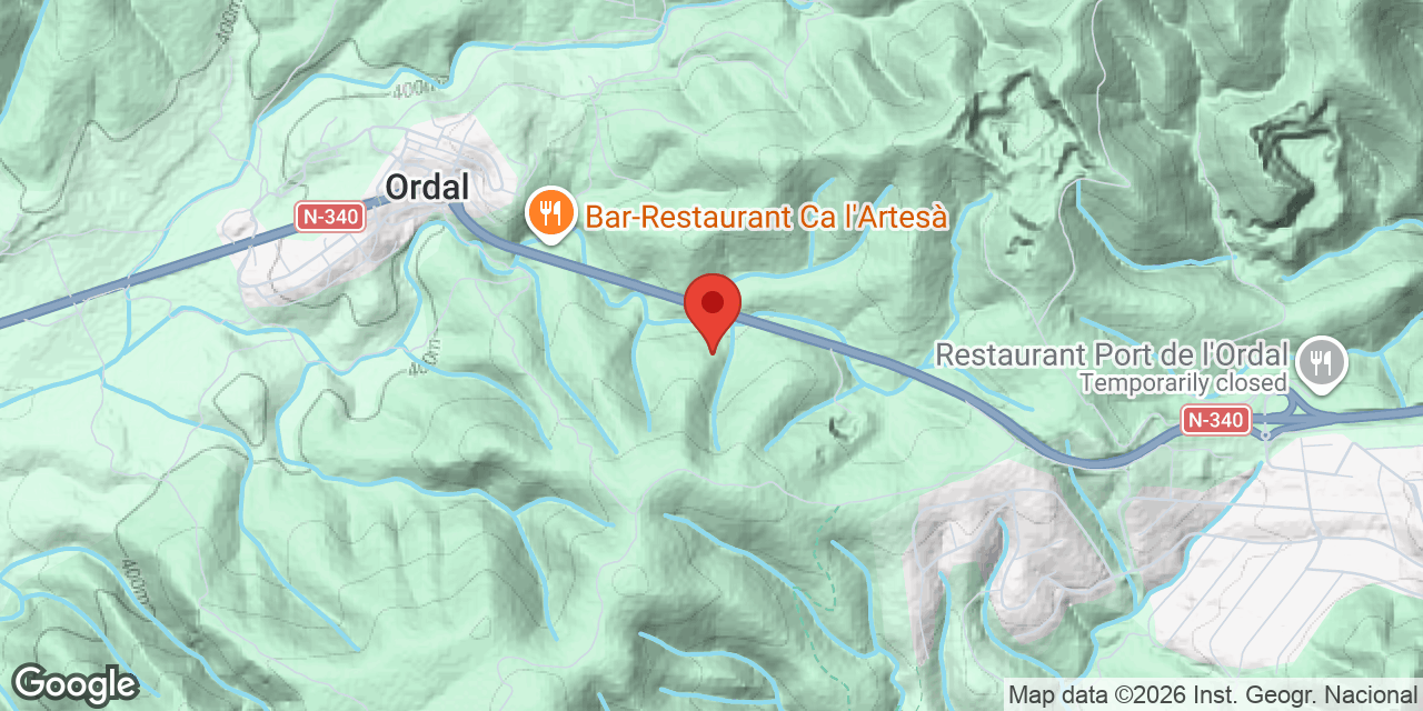 Mapa de situació de BARDISSA, AVENC DE LA