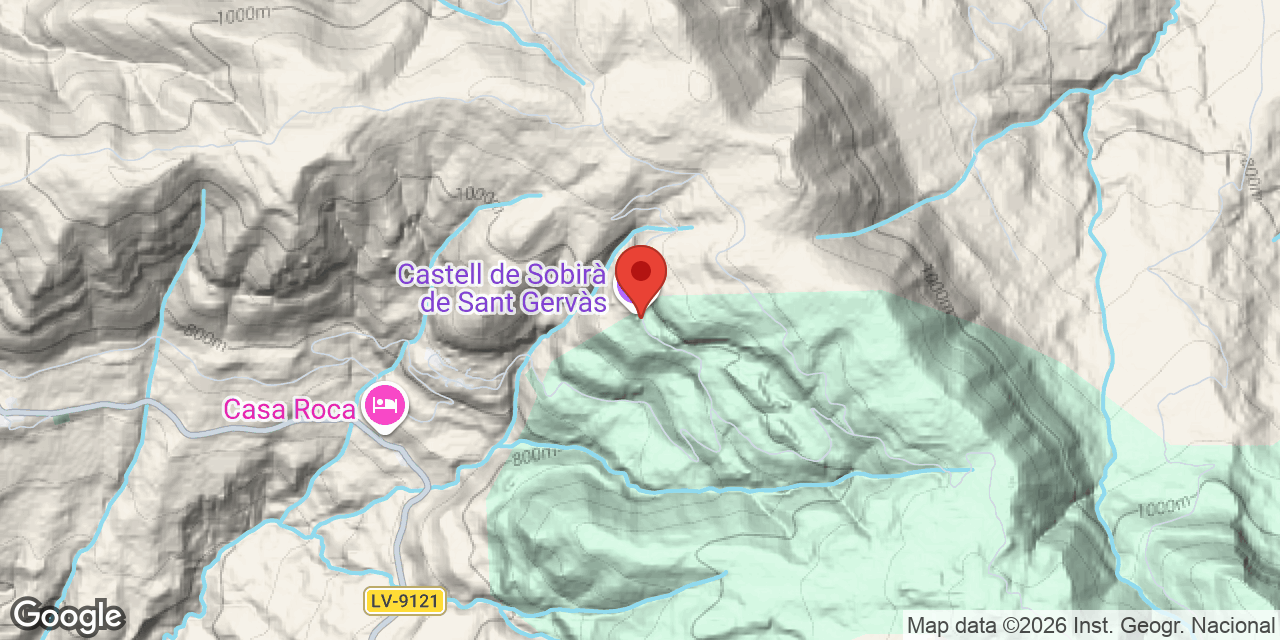 Mapa de situación de SANT GERVÀS, AVENC DE
