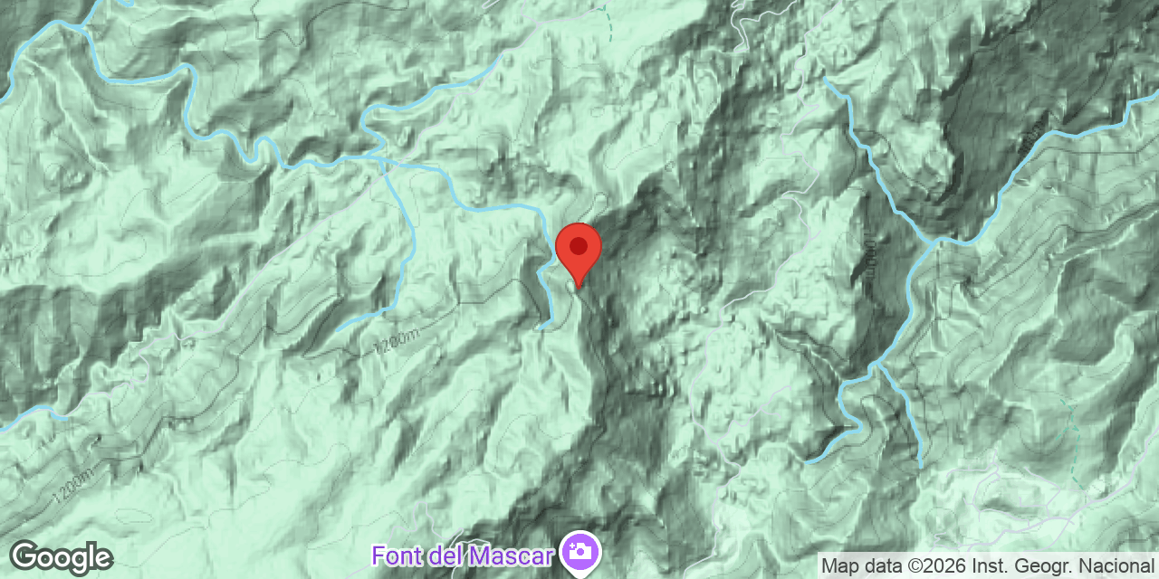 Mapa de situación de GERRET, COVA D'EN