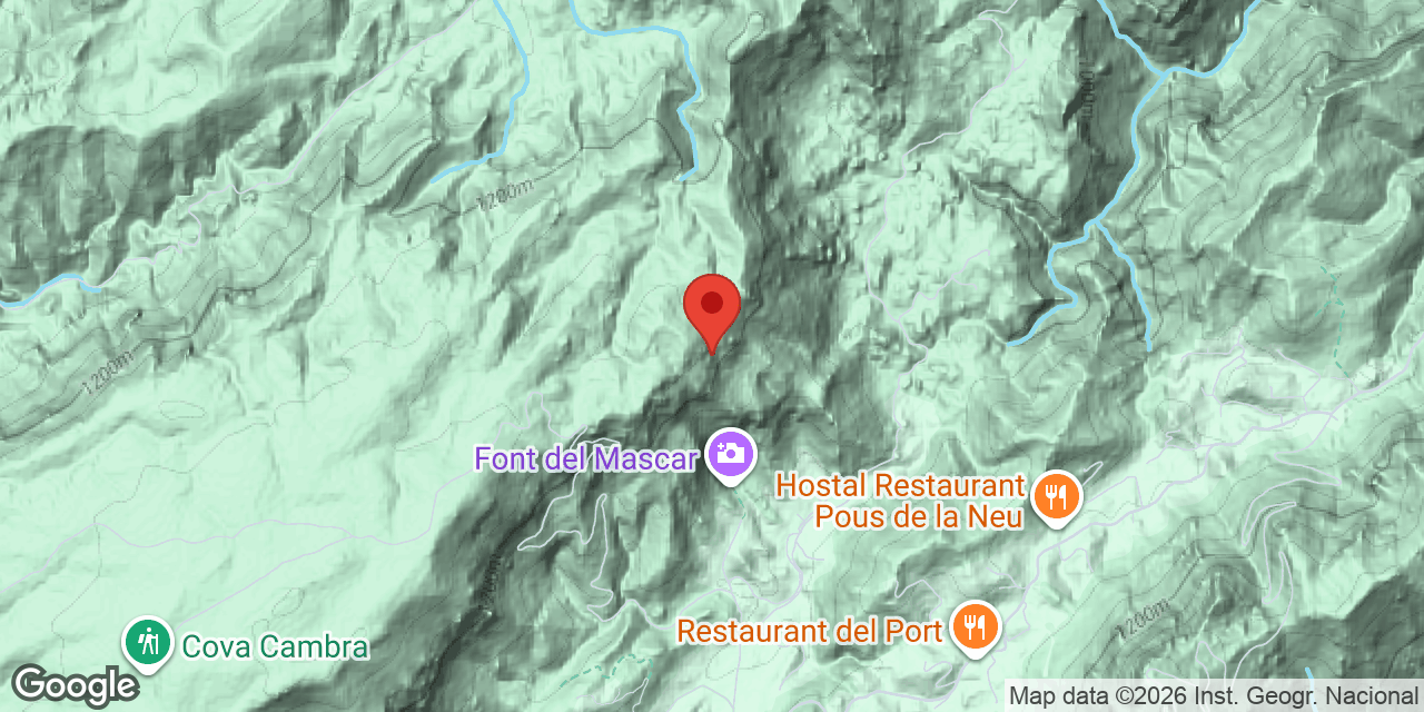 Mapa de situació de SENDERA DEL MASCAR, COVA DE LA