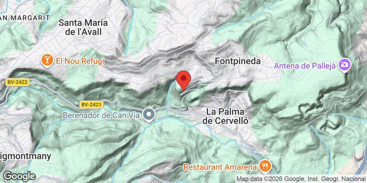 Mapa de situación de CABRA, AVENC DE LA