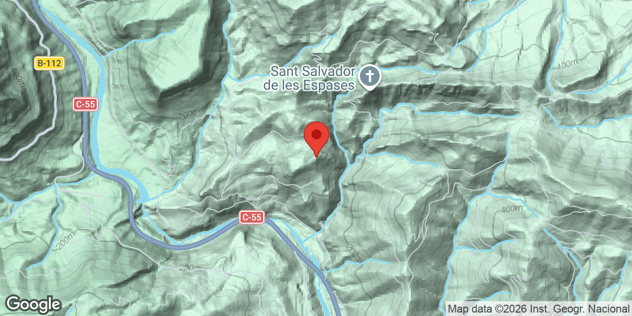 Mapa de situació de PLUJA, AVENC DE LA