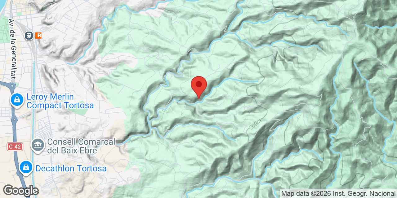 Location map of GARROFER, COVA DEL