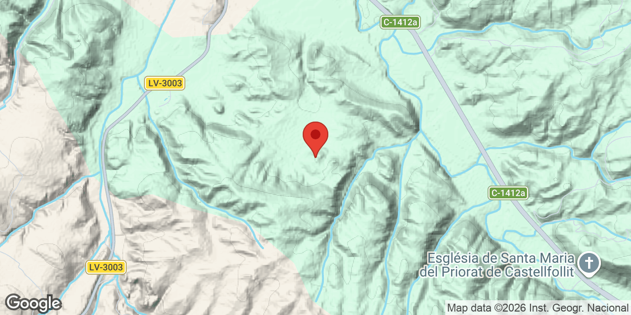 Mapa de situació de ENCONILLS, AVENC D'