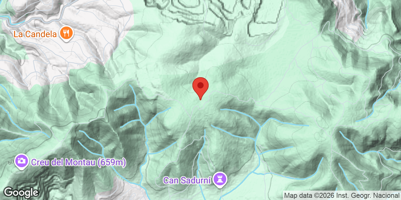 Mapa de situación de ALZINES, ESQUERDA DE LES